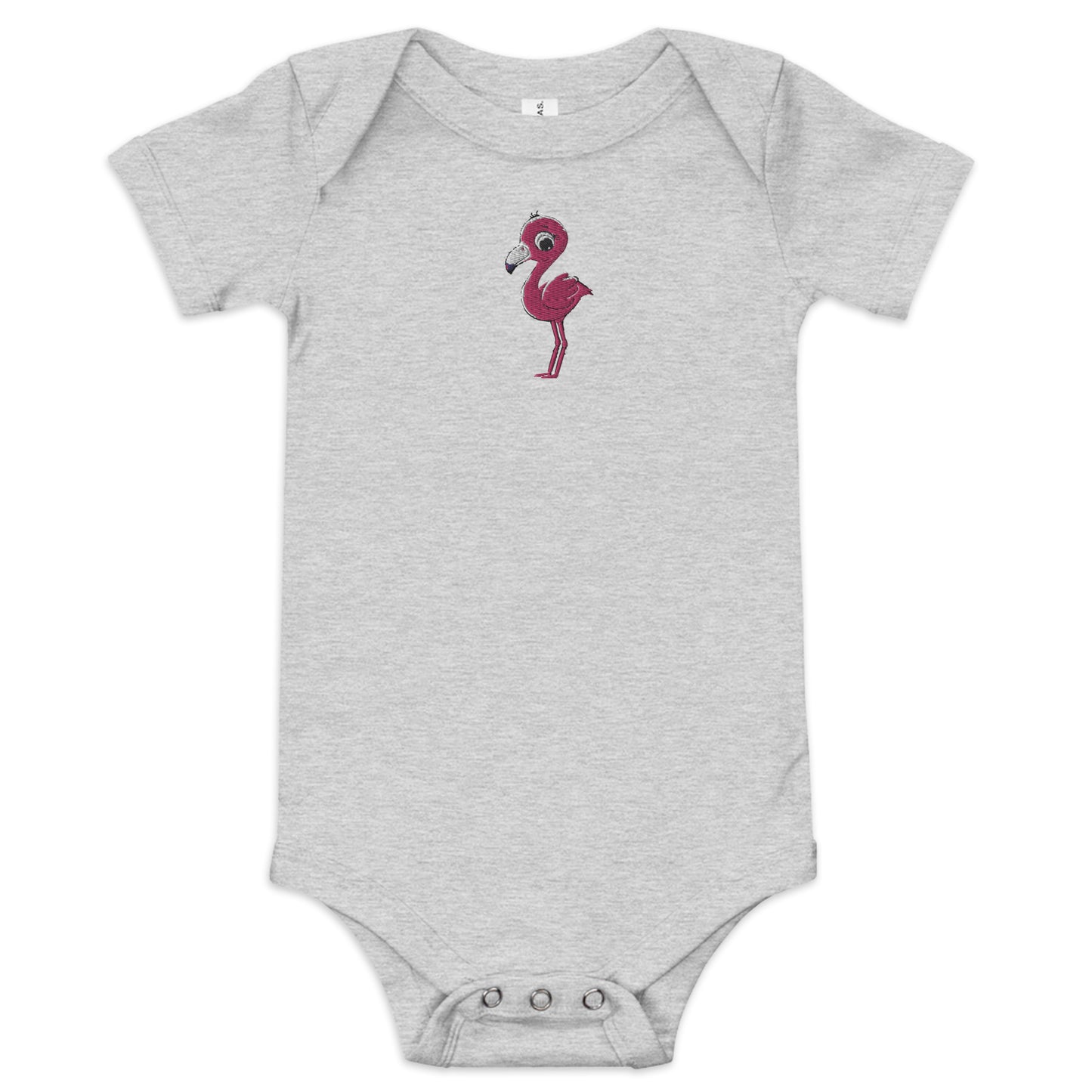 Flamingo Baby Body - Embroidered - Wildlife Soul Flamingo Baby Body - Embroidered