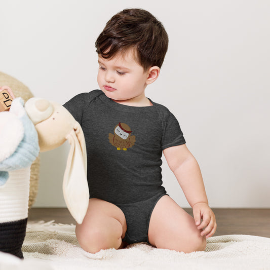 Owl Cotton Baby Body - Embroidered - Wildlife Soul Owl Cotton Baby Body - Embroidered
