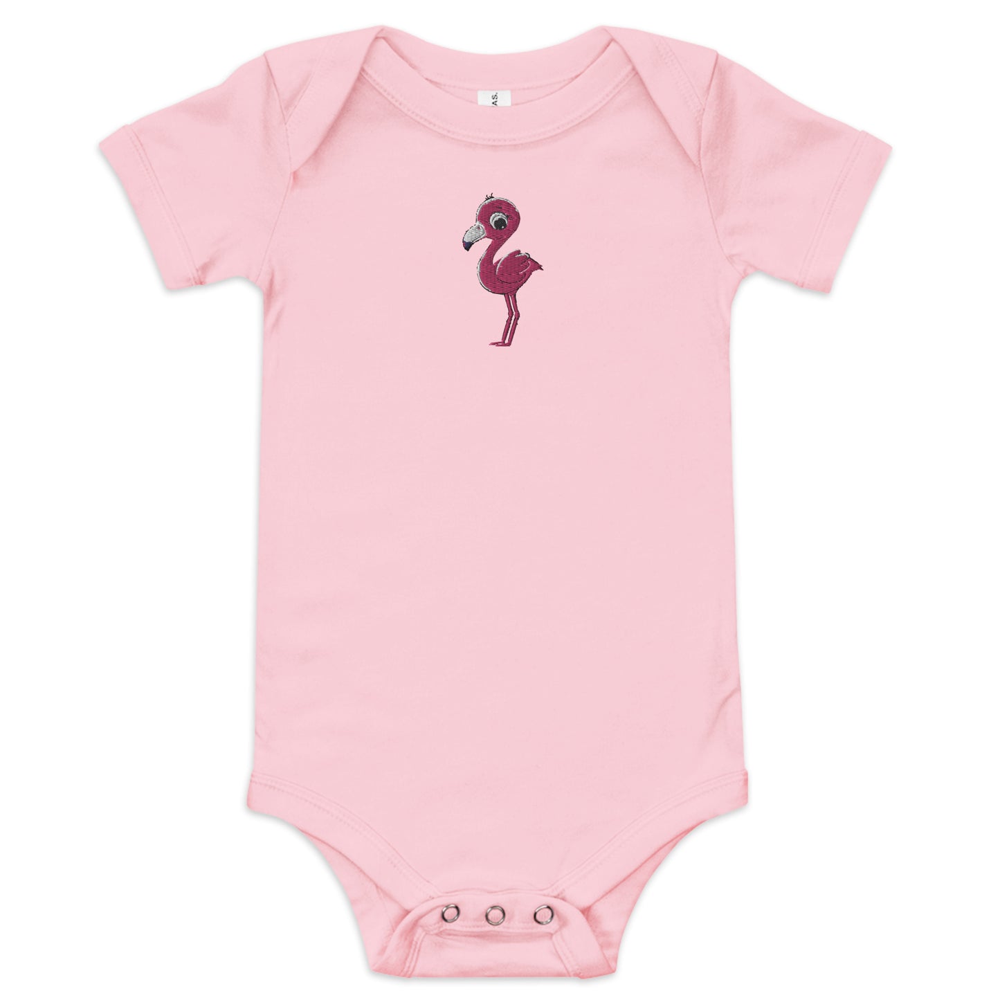 Flamingo Baby Body - Embroidered - Wildlife Soul Flamingo Baby Body - Embroidered