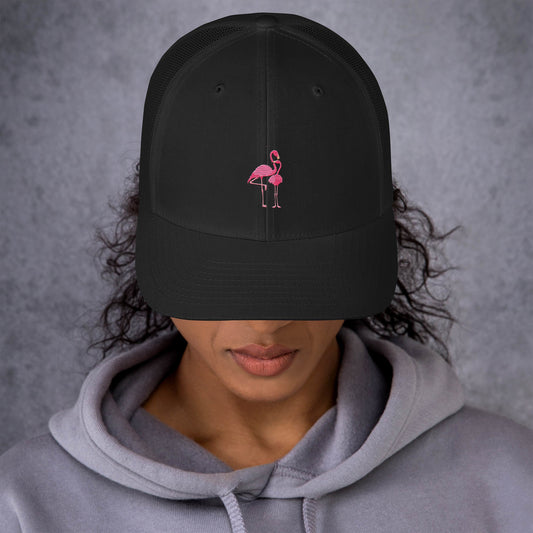 Flamingo Trucker Cap - Embroidered