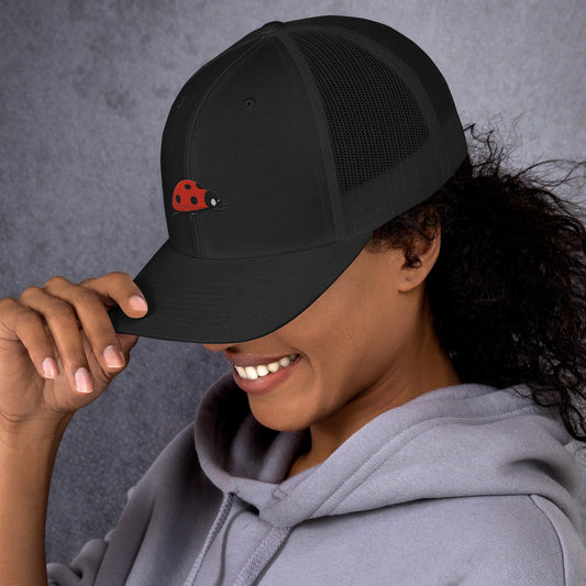 Ladybug Trucker Cap - Embroidered - Wildlife Soul Ladybug Trucker Cap - Embroidered