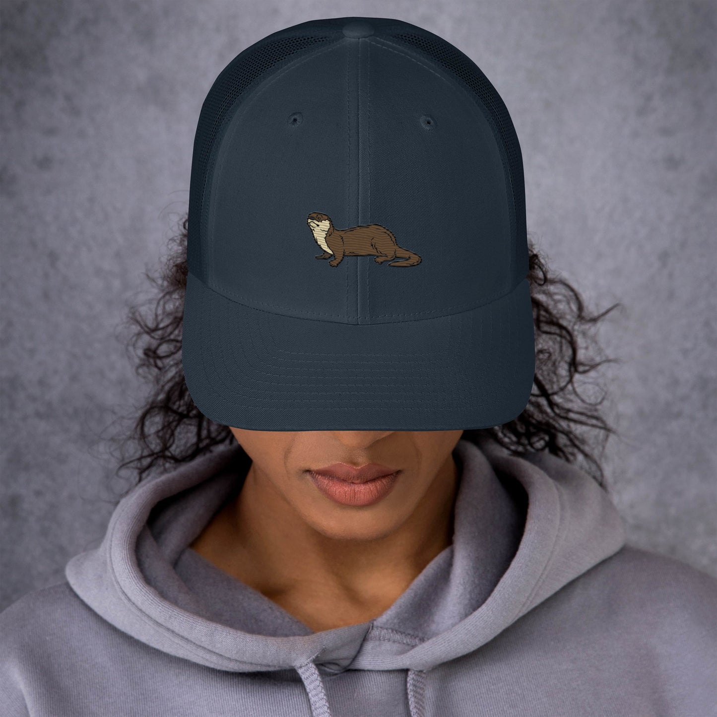 Otter Trucker Cap - Embroidered - Wildlife Soul Otter Trucker Cap - Embroidered