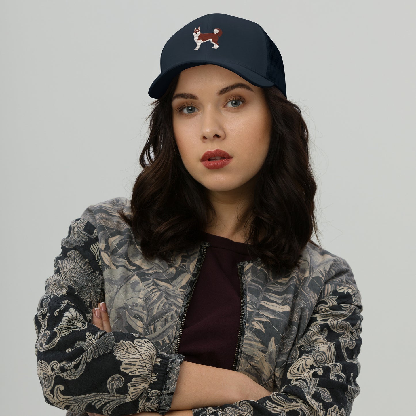 Alaskan Malamute Trucker Cap - Embroidered - Wildlife Soul Alaskan Malamute Trucker Cap - Embroidered
