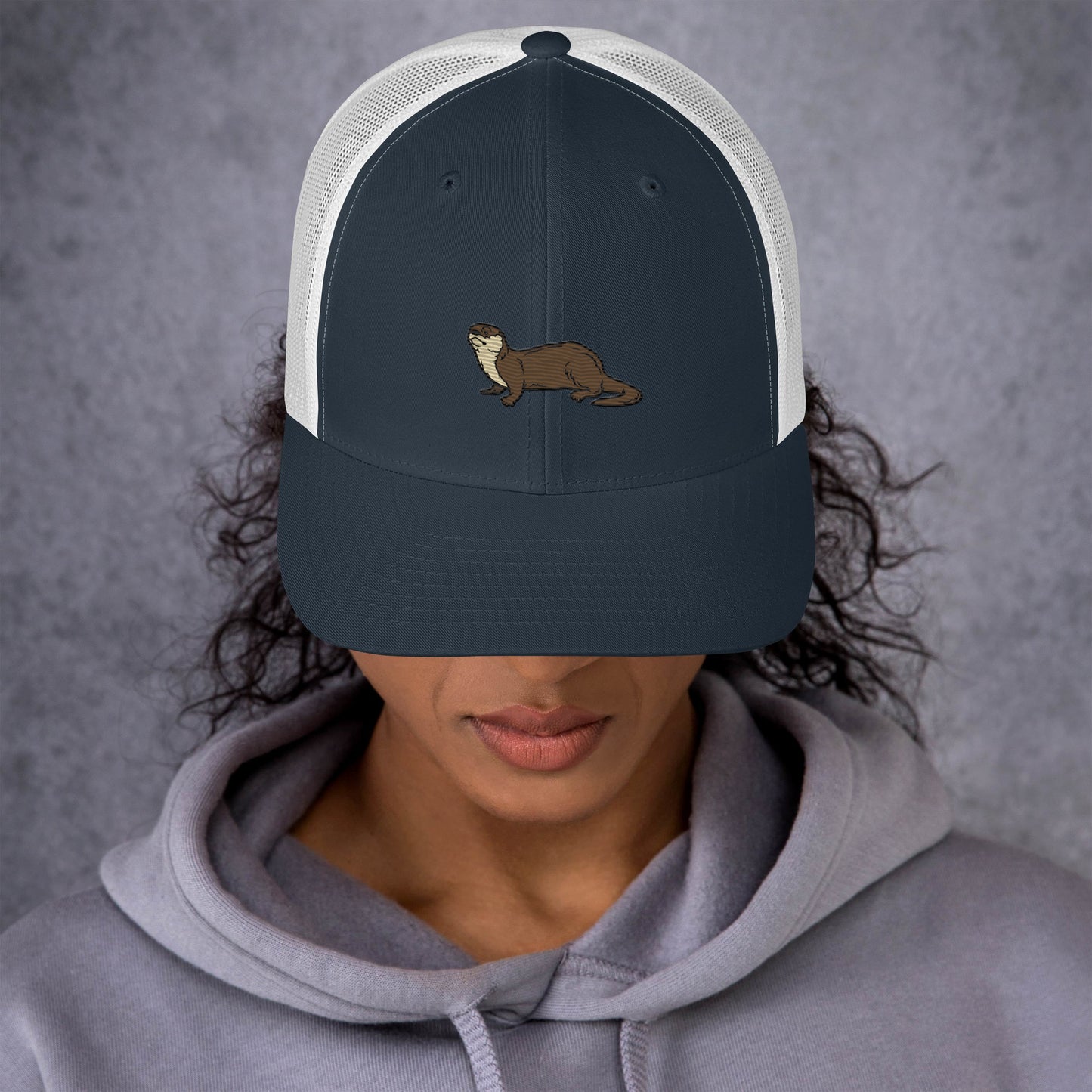 Otter Trucker Cap - Embroidered - Wildlife Soul Otter Trucker Cap - Embroidered