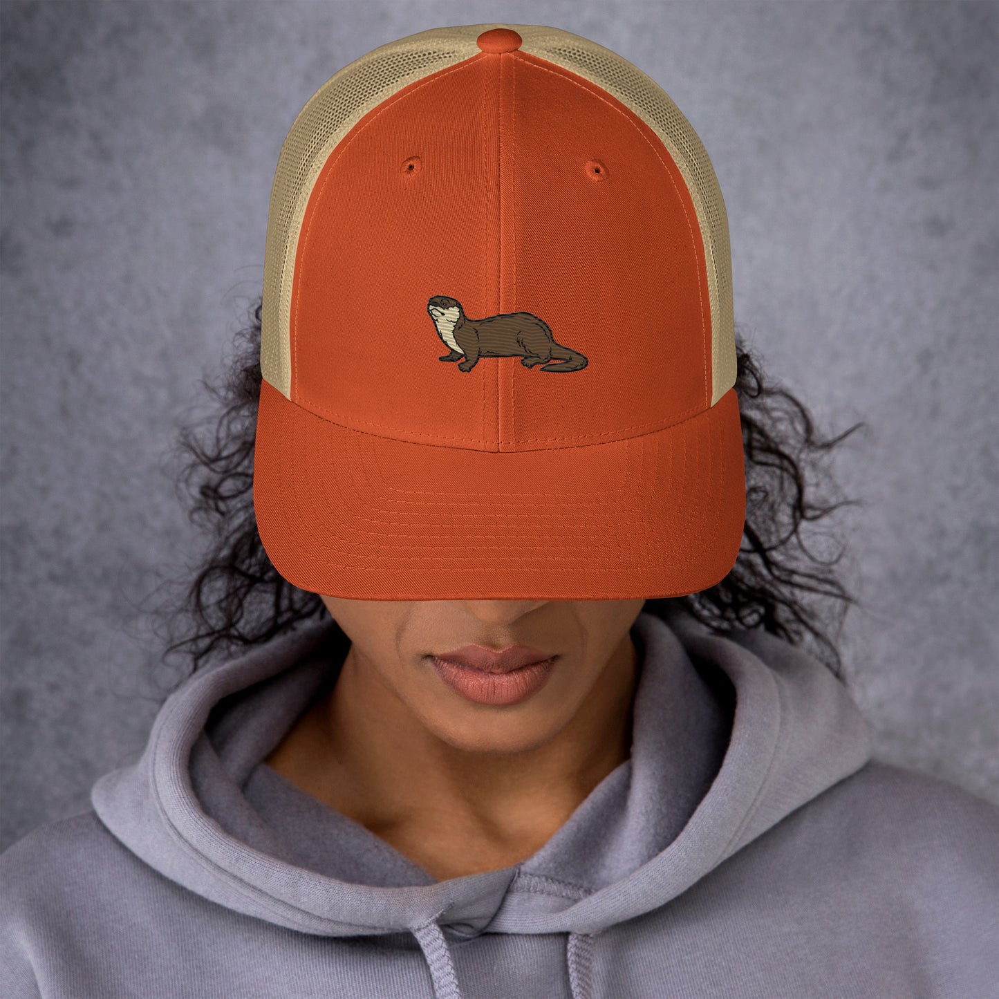 Otter Trucker Cap - Embroidered - Wildlife Soul Otter Trucker Cap - Embroidered