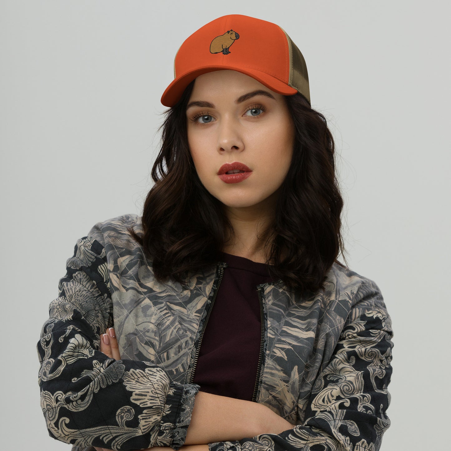 Capybara Trucker Cap - Embroidered - Wildlife Soul Capybara Trucker Cap - Embroidered