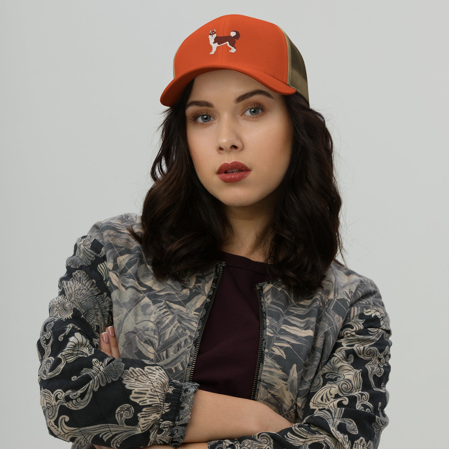 Alaskan Malamute Trucker Cap - Embroidered - Wildlife Soul Alaskan Malamute Trucker Cap - Embroidered