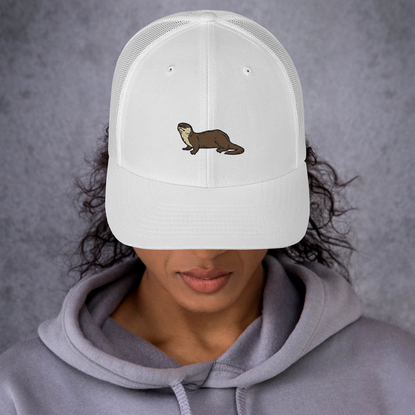 Otter Trucker Cap - Embroidered - Wildlife Soul Otter Trucker Cap - Embroidered