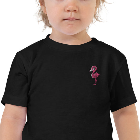 Flamingo Baby T-shirt - Embroidered - Wildlife Soul Flamingo Baby T-shirt - Embroidered