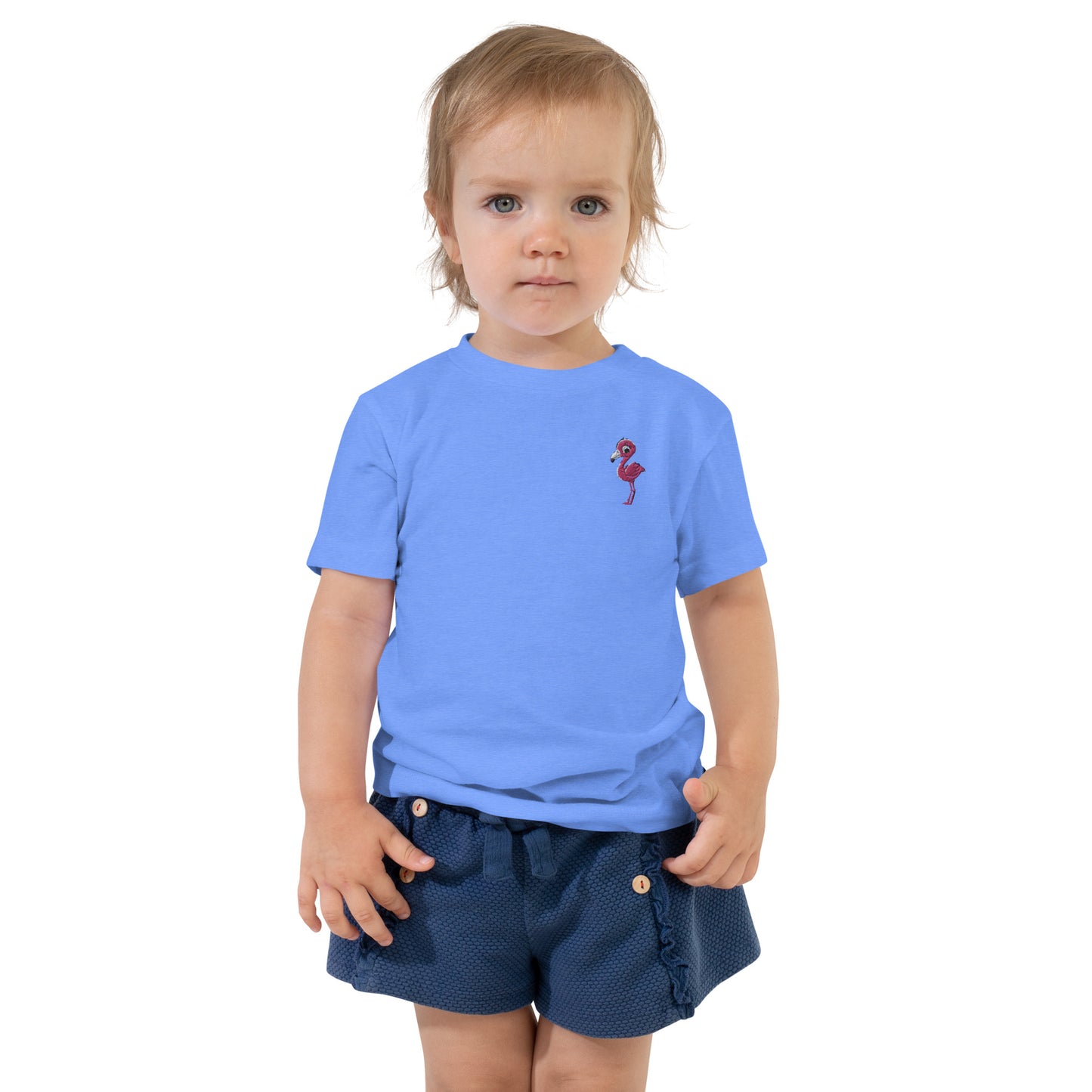Flamingo Baby T-shirt - Embroidered - Wildlife Soul Flamingo Baby T-shirt - Embroidered