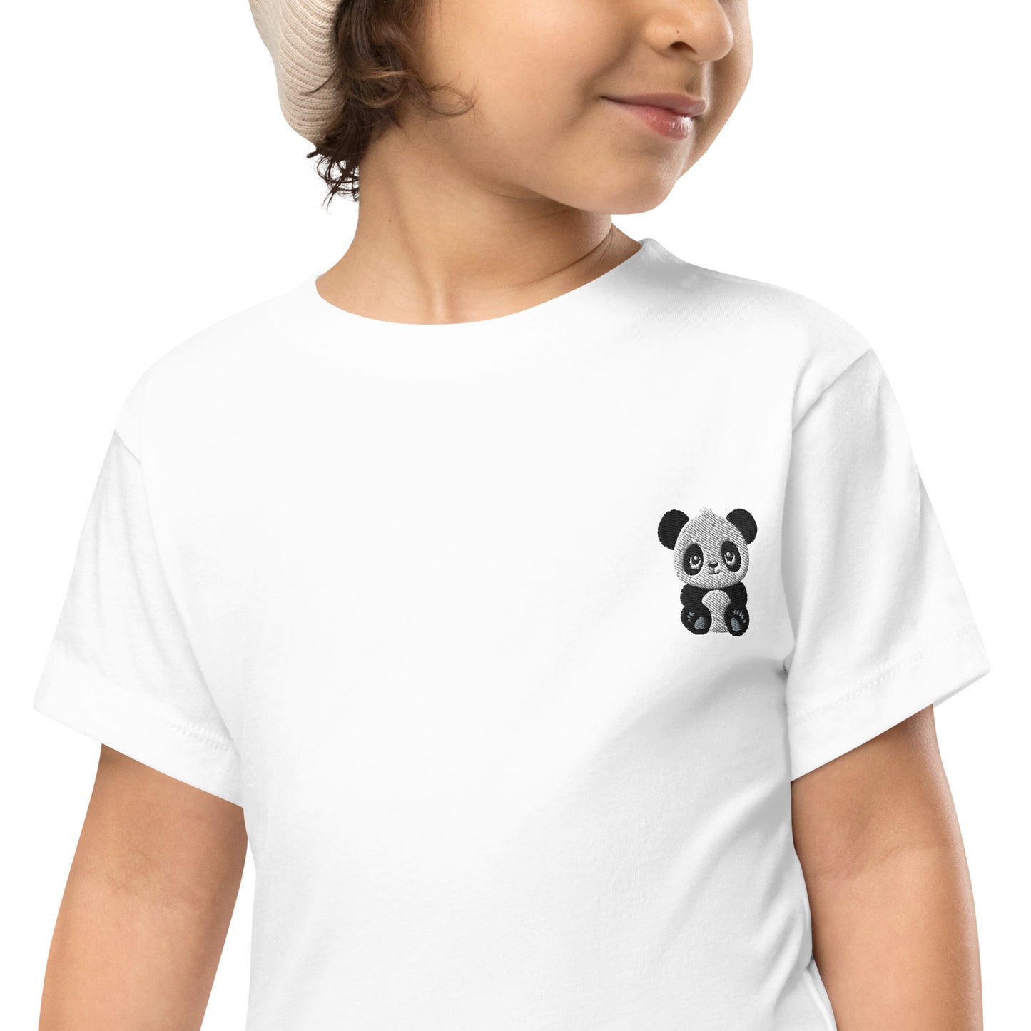 Panda Cotton Baby T-shirt - Embroidered - Wildlife Soul Panda Cotton Baby T-shirt - Embroidered