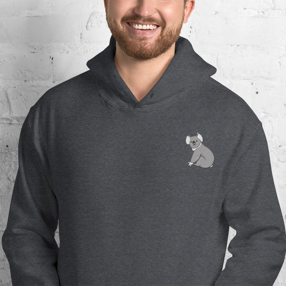 Koala Cotton Hoodie - Embroidered - Wildlife Soul Koala Cotton Hoodie - Embroidered
