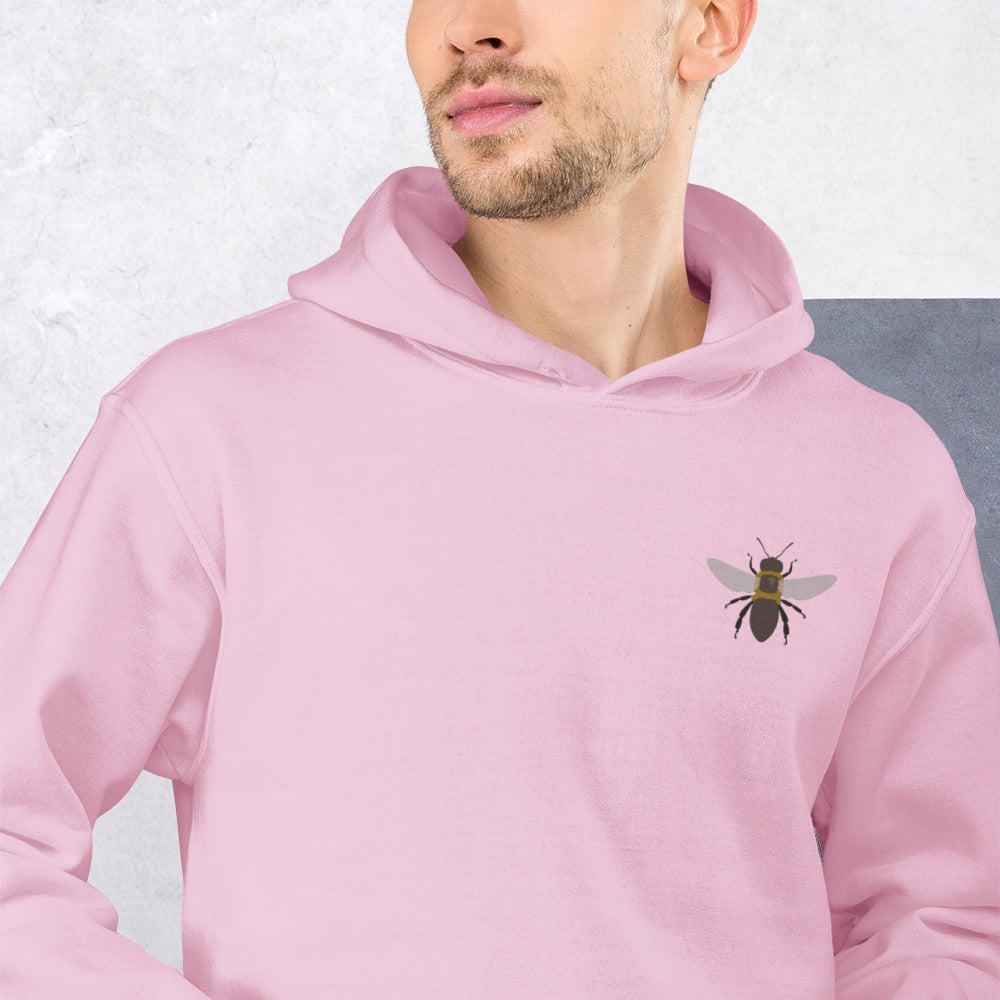 Bee Cotton Hoodie - Embroidered - Wildlife Soul Bee Cotton Hoodie - Embroidered