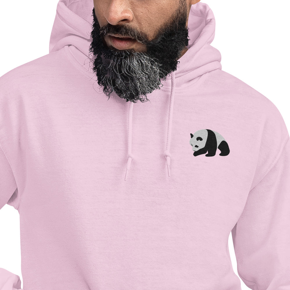 Panda Cotton Hoodie - Embroidered - Wildlife Soul Panda Cotton Hoodie - Embroidered