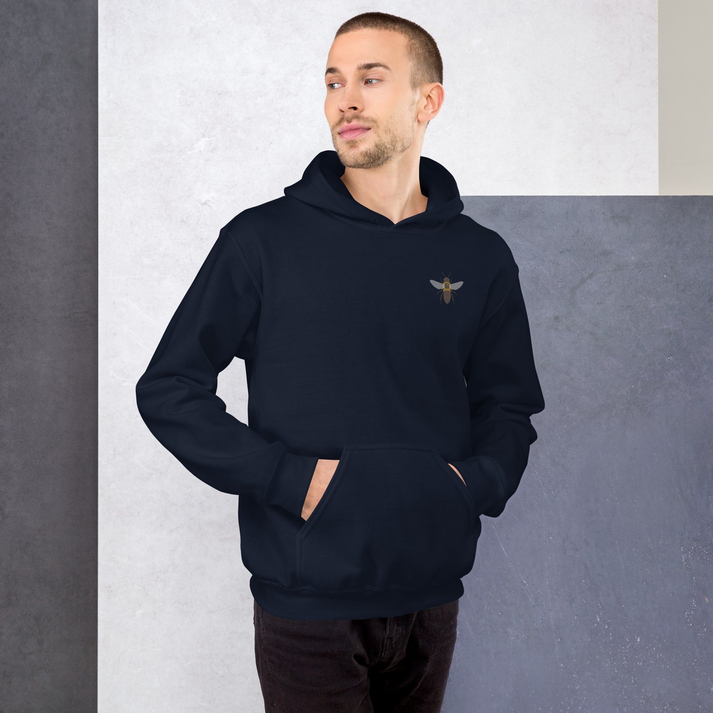 Bee Cotton Hoodie - Embroidered - Wildlife Soul Bee Cotton Hoodie - Embroidered