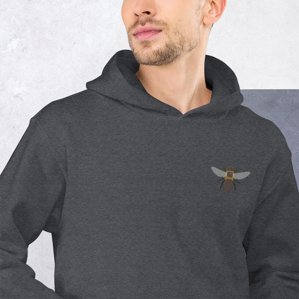 Bee Cotton Hoodie - Embroidered - Wildlife Soul Bee Cotton Hoodie - Embroidered