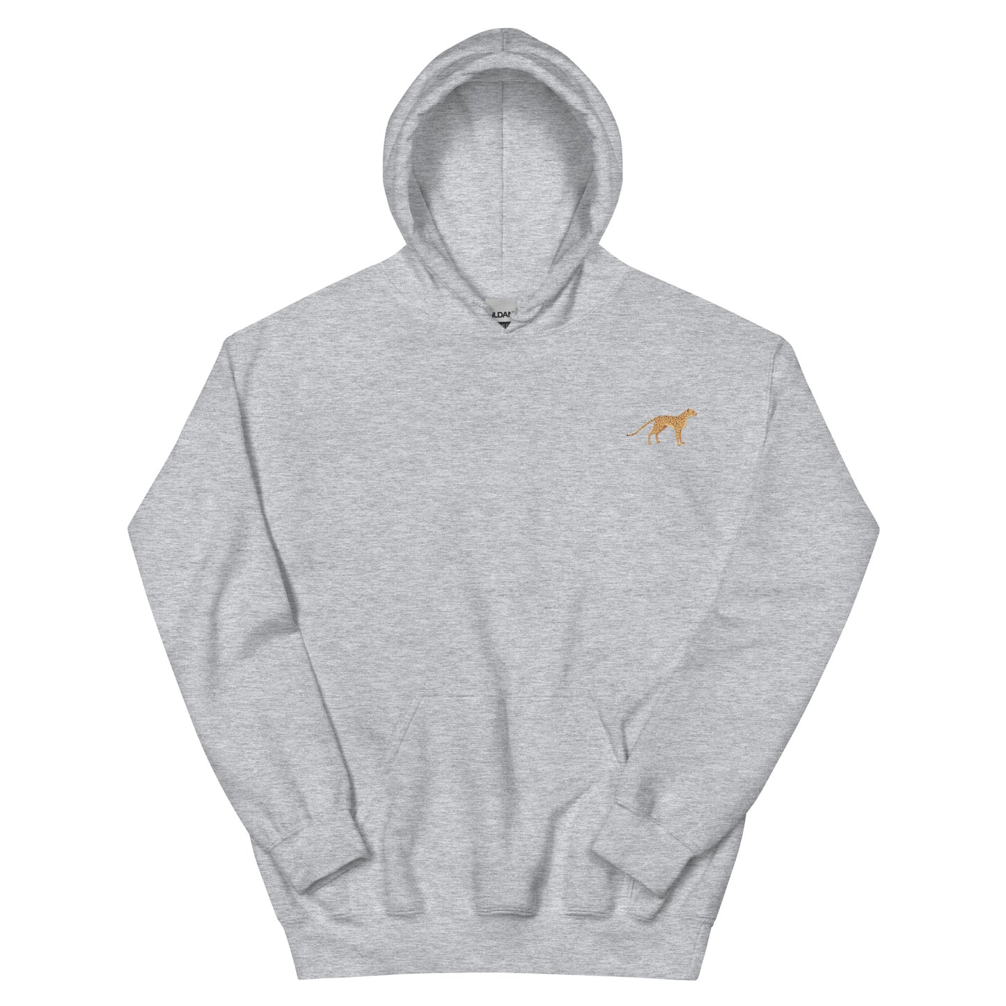 Cheetah Cotton Hoodie - Embroidered - Wildlife Soul Cheetah Cotton Hoodie - Embroidered