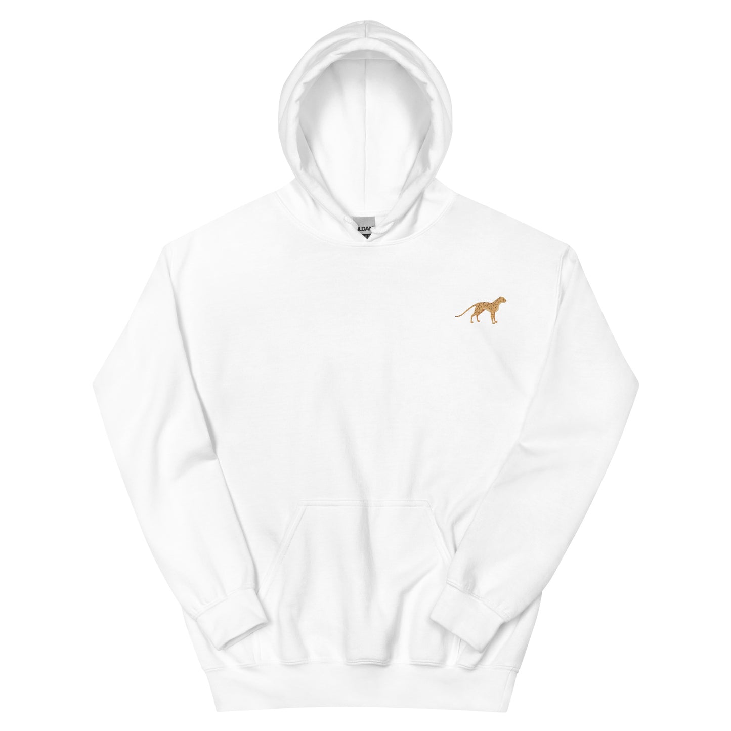 Cheetah Cotton Hoodie - Embroidered - Wildlife Soul Cheetah Cotton Hoodie - Embroidered