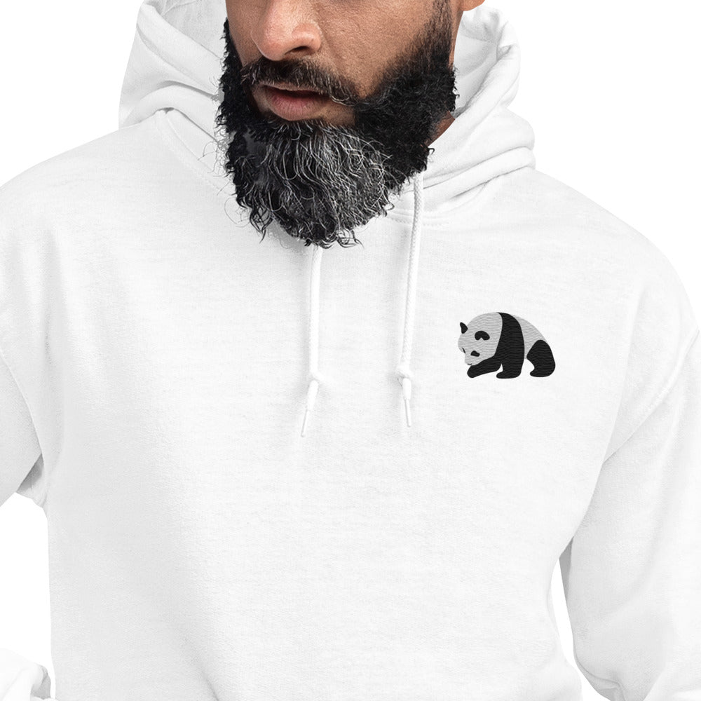 Panda Cotton Hoodie - Embroidered - Wildlife Soul Panda Cotton Hoodie - Embroidered