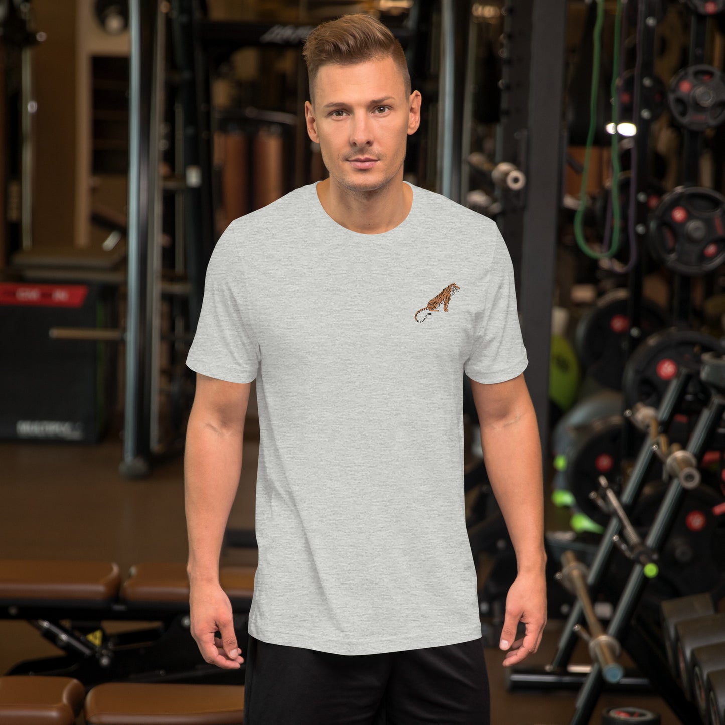 Tiger Cotton T-Shirt - Embroidered - Wildlife Soul Tiger Cotton T-Shirt - Embroidered