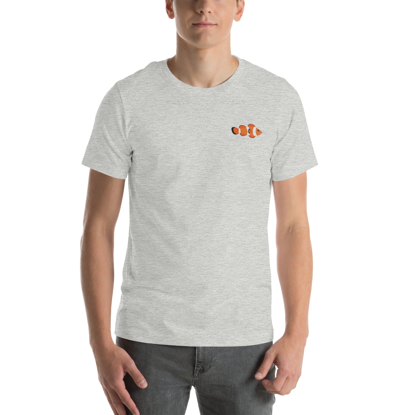 Clownfish Cotton T-Shirt - Embroidered - Wildlife Soul Clownfish Cotton T-Shirt - Embroidered