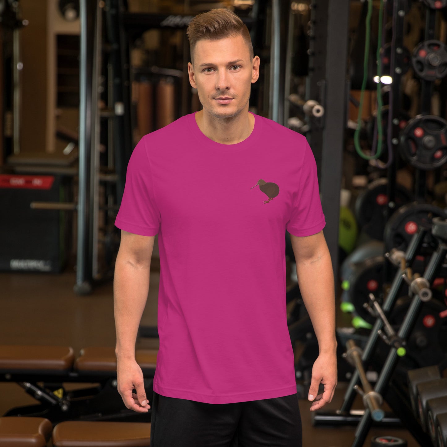 Kiwi Cotton T-Shirt - Embroidered - Wildlife Soul Kiwi Cotton T-Shirt - Embroidered