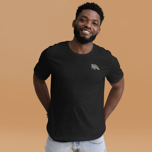Turtle Cotton T-Shirt - Embroidered - Wildlife Soul Turtle Cotton T-Shirt - Embroidered