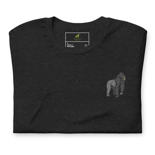 Gorilla Cotton T-Shirt - Embroidered