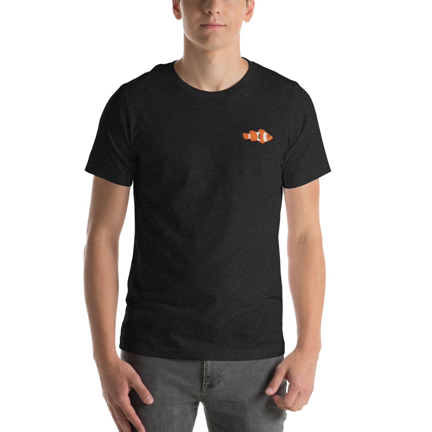 Clownfish Cotton T-Shirt - Embroidered - Wildlife Soul Clownfish Cotton T-Shirt - Embroidered