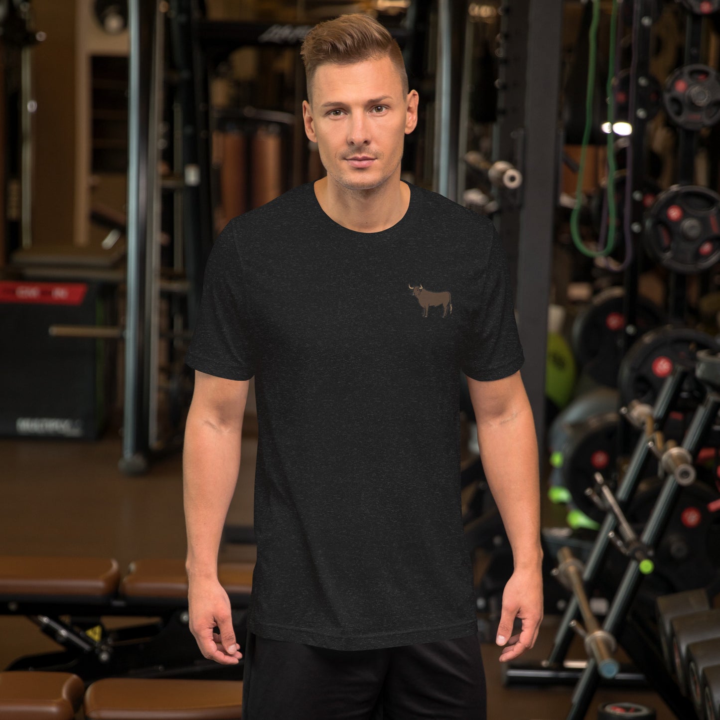 Bull Cotton T-Shirt - Embroidered - Wildlife Soul Bull Cotton T-Shirt - Embroidered