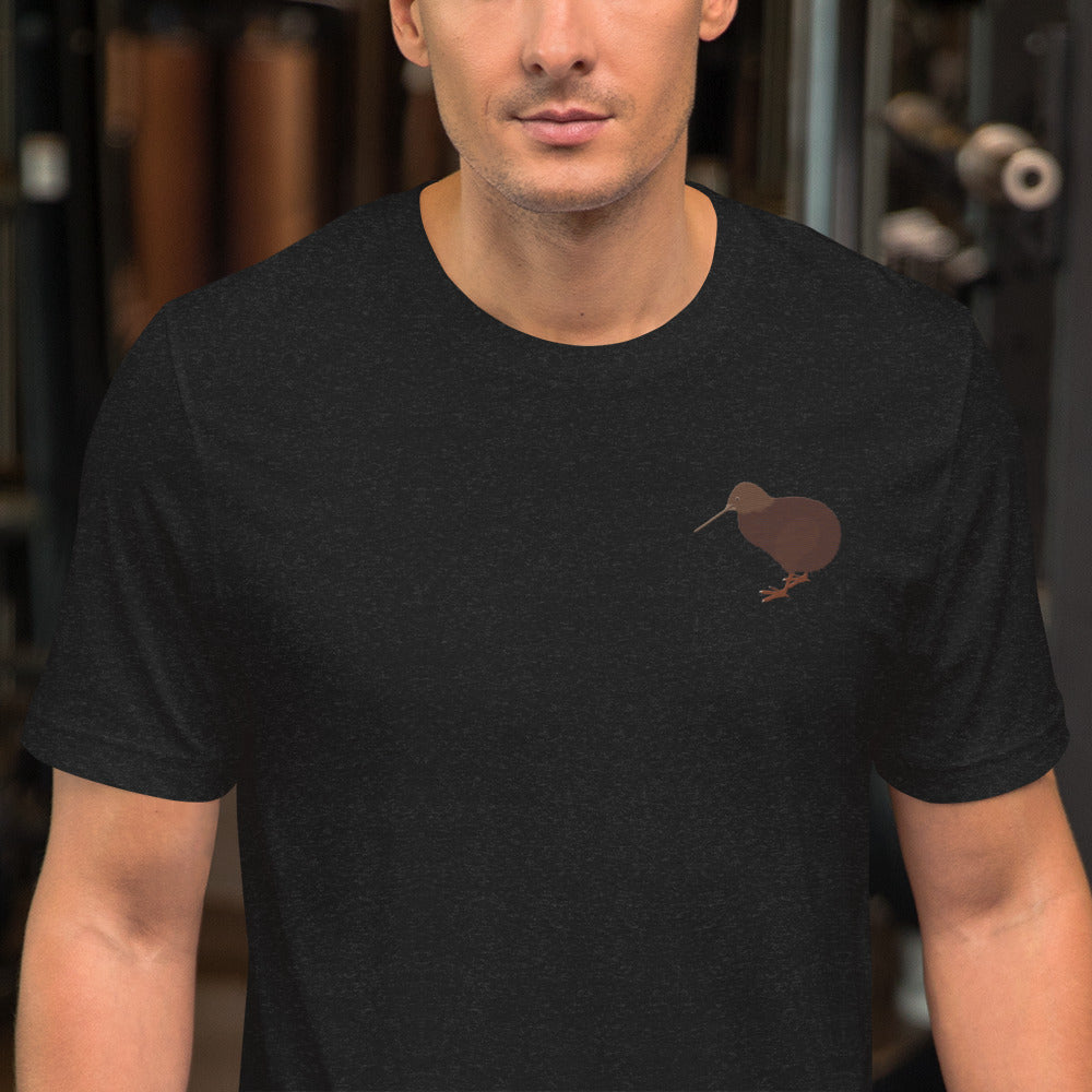 Kiwi Cotton T-Shirt - Embroidered - Wildlife Soul Kiwi Cotton T-Shirt - Embroidered
