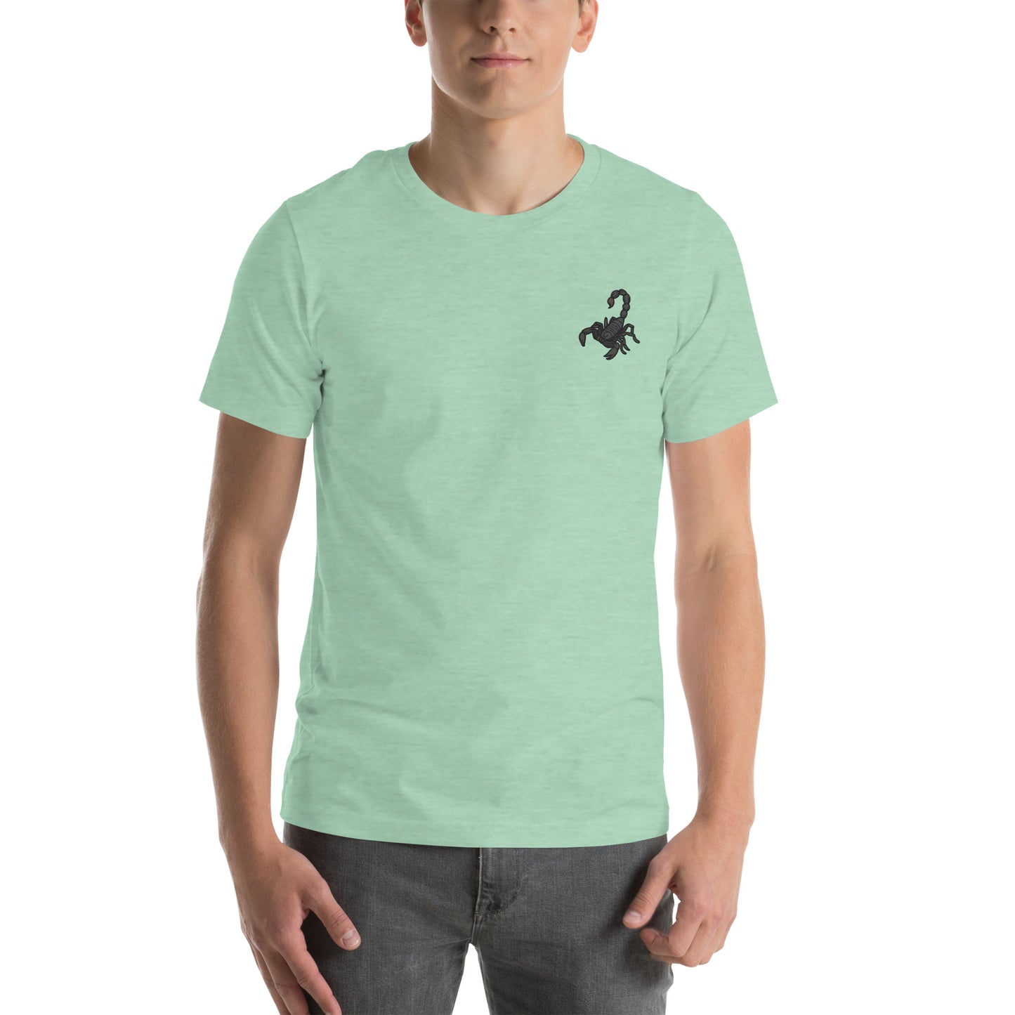 Scorpio Cotton T-Shirt - Embroidered - Wildlife Soul Scorpio Cotton T-Shirt - Embroidered