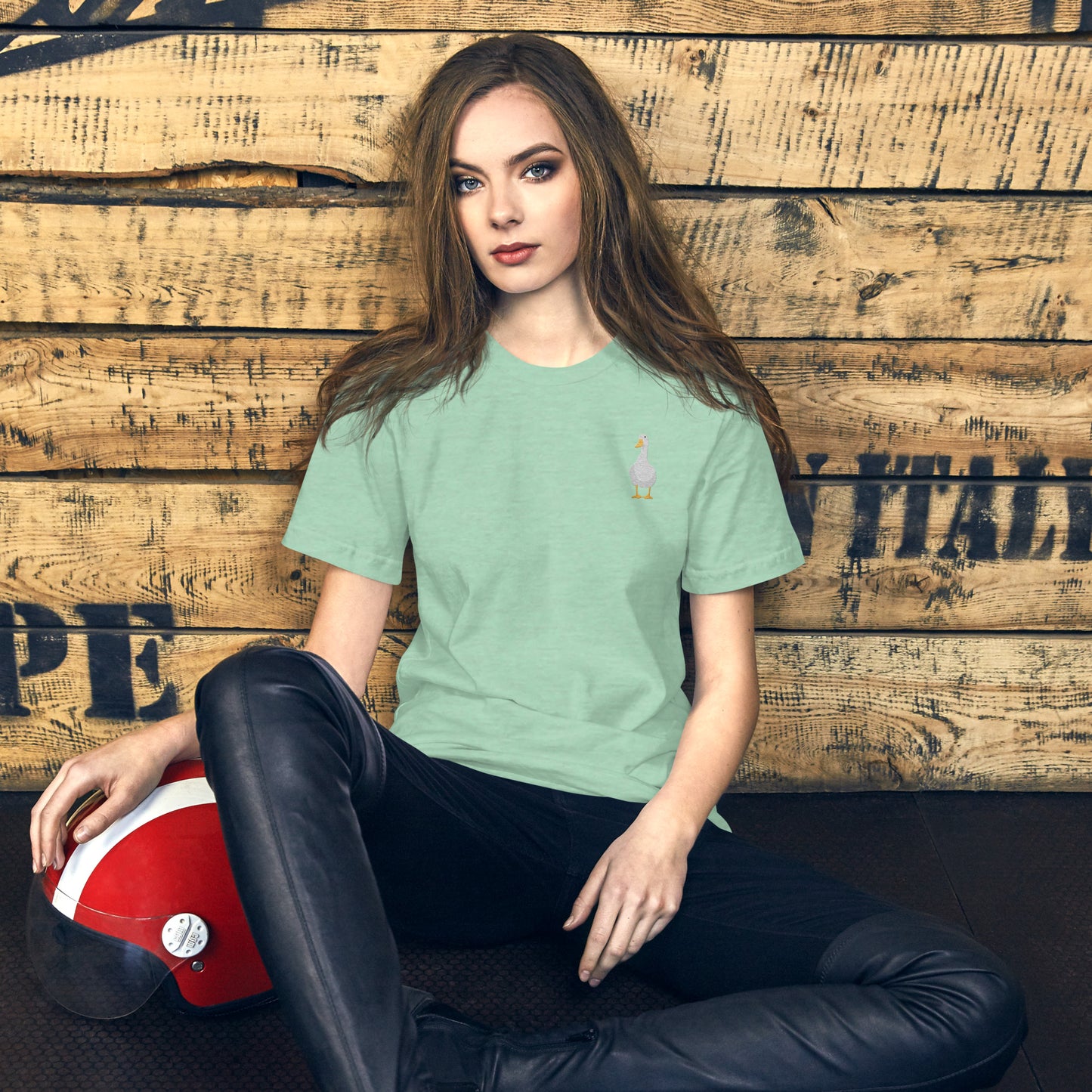 Duck Cotton T-Shirt - Embroidered - Wildlife Soul Duck Cotton T-Shirt - Embroidered