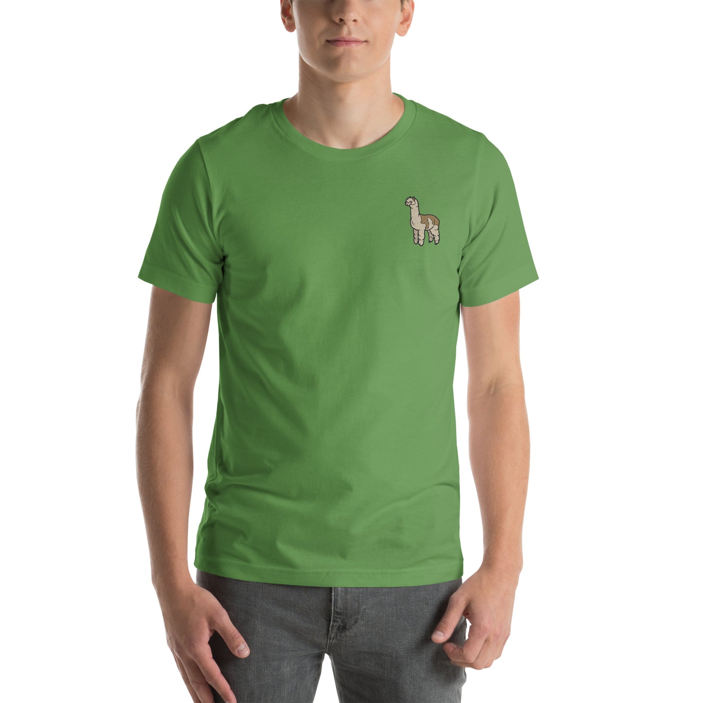 Alpaca Cotton T-shirt - Embroidered - Wildlife Soul Alpaca Cotton T-shirt - Embroidered