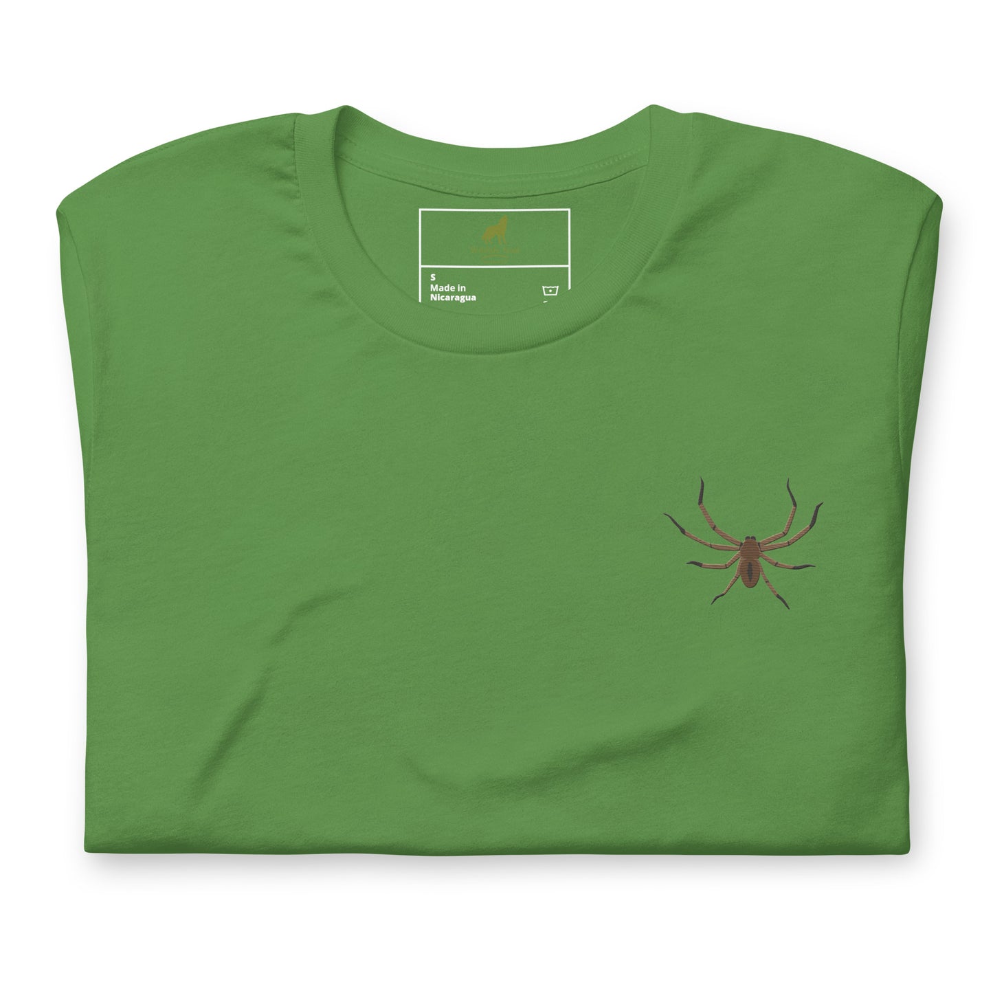 Spider Cotton T-Shirt - Embroidered - Wildlife Soul Spider Cotton T-Shirt - Embroidered