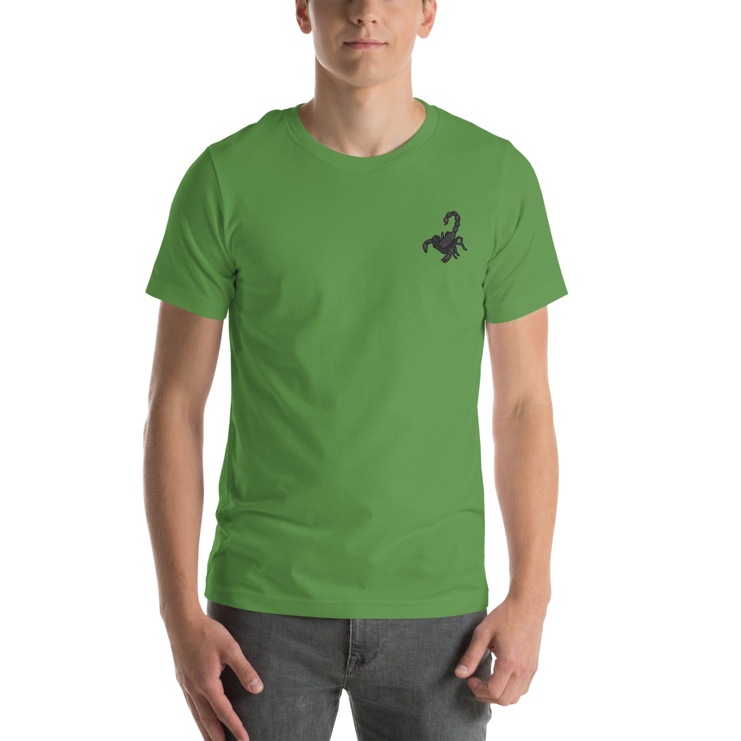 Scorpio Cotton T-Shirt - Embroidered - Wildlife Soul Scorpio Cotton T-Shirt - Embroidered