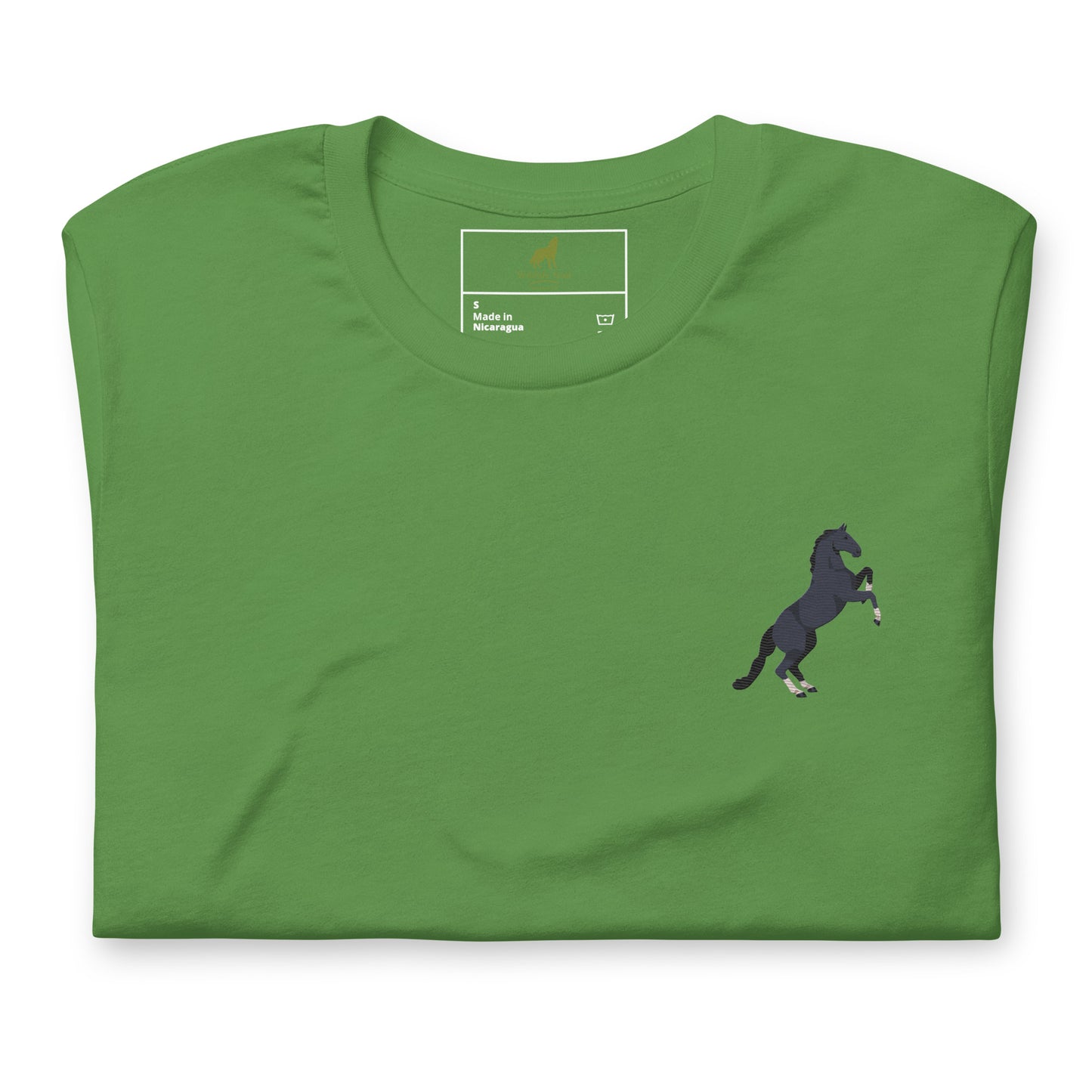 Horse Cotton T-Shirt - Embroidered - Wildlife Soul Horse Cotton T-Shirt - Embroidered
