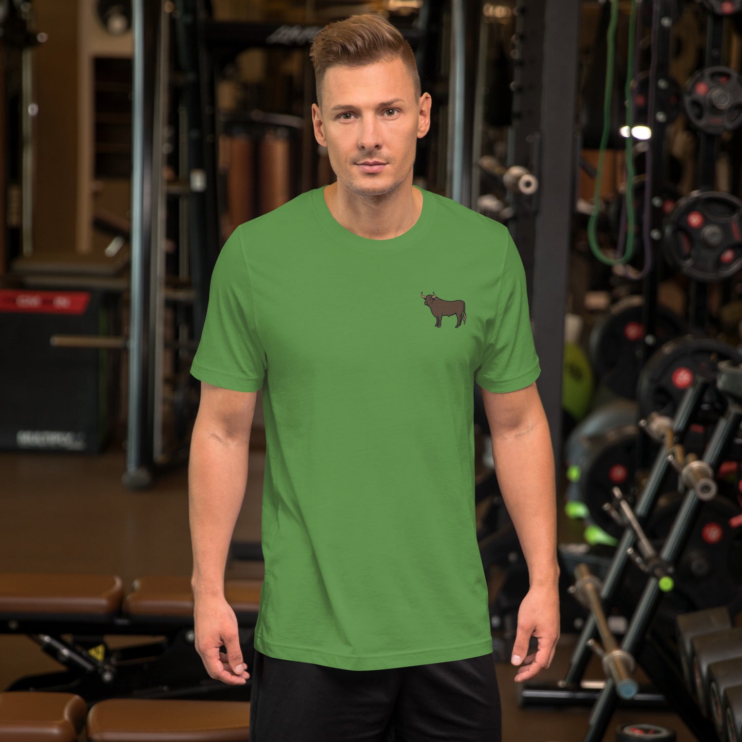 Bull Cotton T-Shirt - Embroidered - Wildlife Soul Bull Cotton T-Shirt - Embroidered