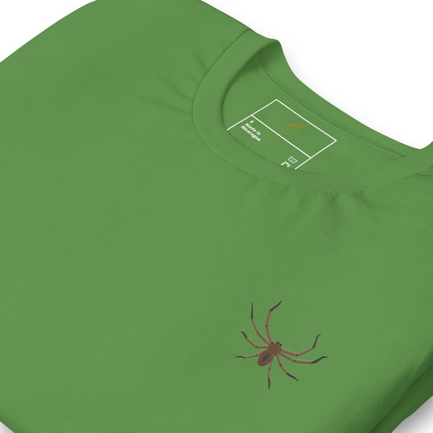 Spider Cotton T-Shirt - Embroidered - Wildlife Soul Spider Cotton T-Shirt - Embroidered