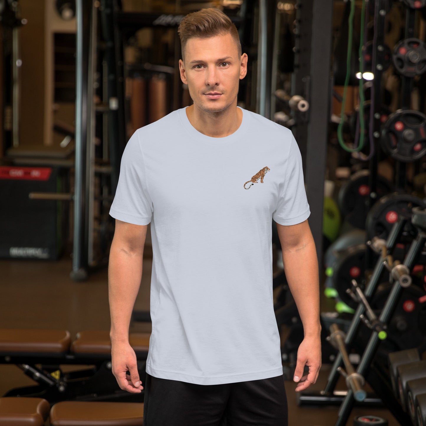 Tiger Cotton T-Shirt - Embroidered - Wildlife Soul Tiger Cotton T-Shirt - Embroidered