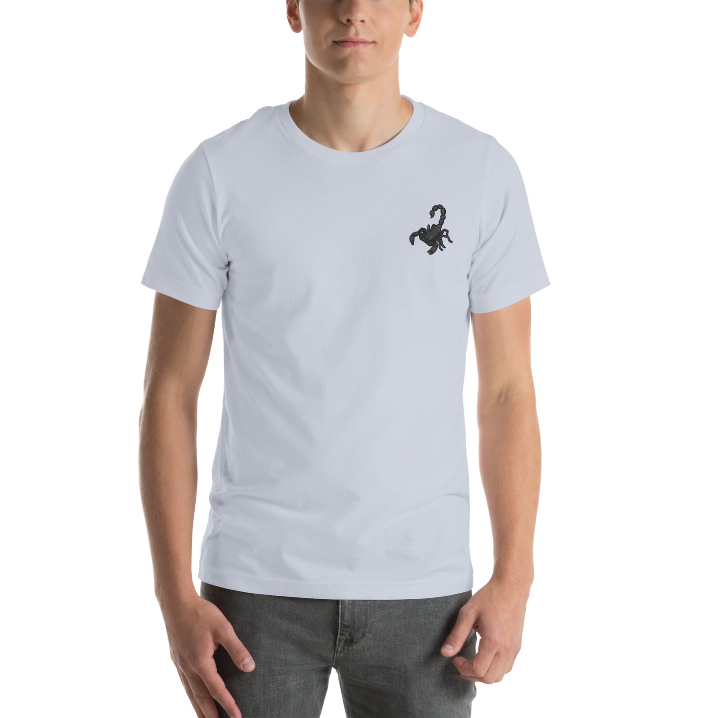 Scorpio Cotton T-Shirt - Embroidered - Wildlife Soul Scorpio Cotton T-Shirt - Embroidered