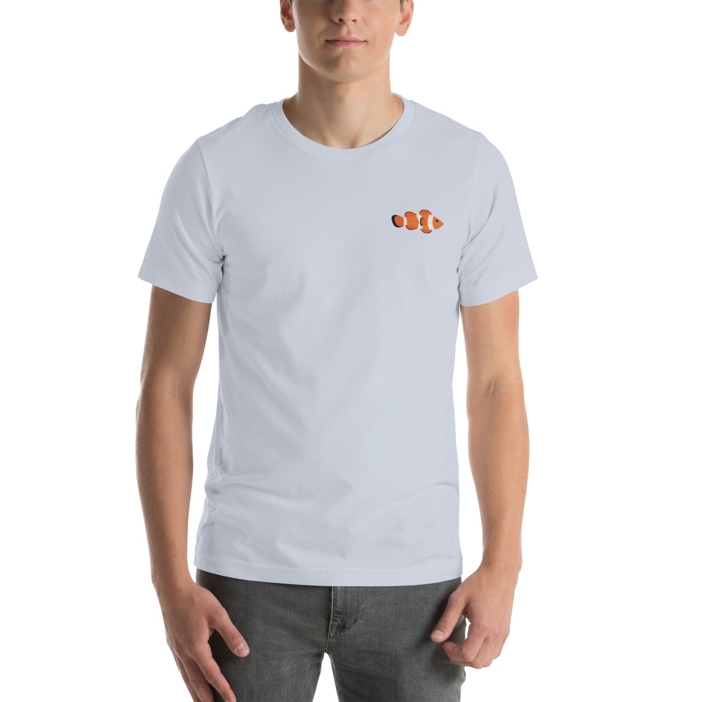 Clownfish Cotton T-Shirt - Embroidered - Wildlife Soul Clownfish Cotton T-Shirt - Embroidered