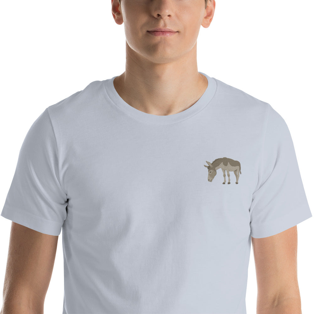 Donkey Cotton T-Shirt - Embroidered - Wildlife Soul Donkey Cotton T-Shirt - Embroidered