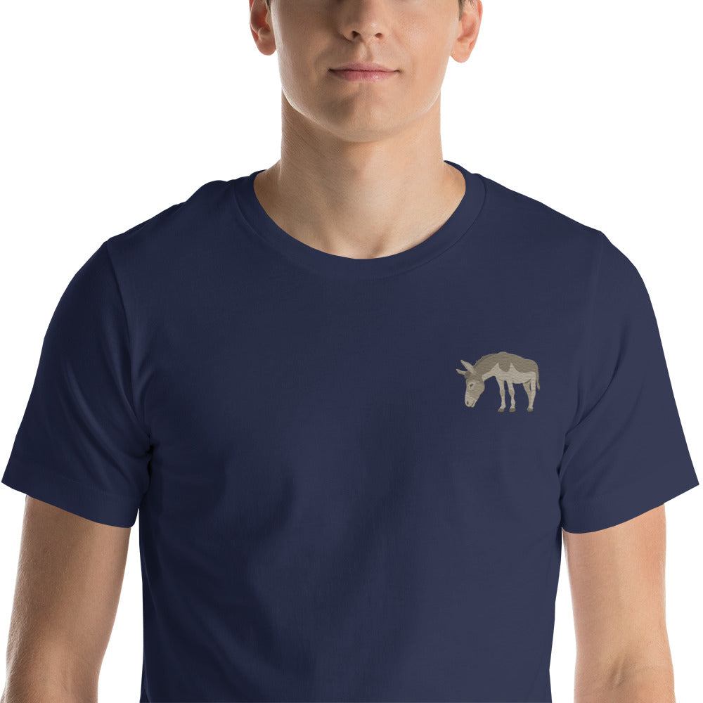 Donkey Cotton T-Shirt - Embroidered - Wildlife Soul Donkey Cotton T-Shirt - Embroidered