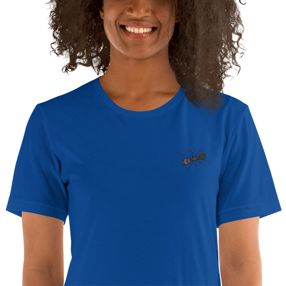 Ant Cotton T-shirt - Embroidered - Wildlife Soul Ant Cotton T-shirt - Embroidered
