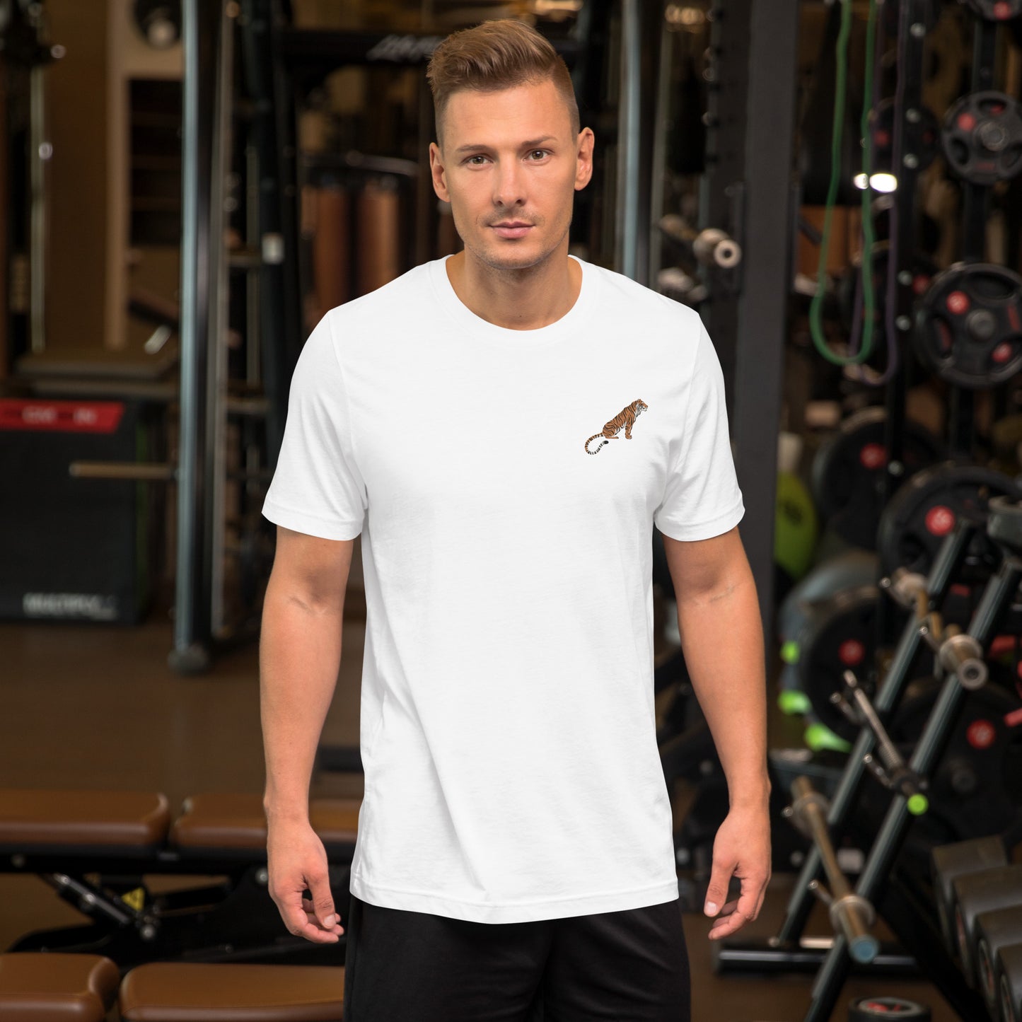 Tiger Cotton T-Shirt - Embroidered - Wildlife Soul Tiger Cotton T-Shirt - Embroidered