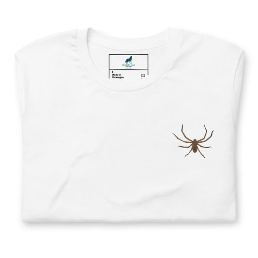 Spider Cotton T-Shirt - Embroidered - Wildlife Soul Spider Cotton T-Shirt - Embroidered