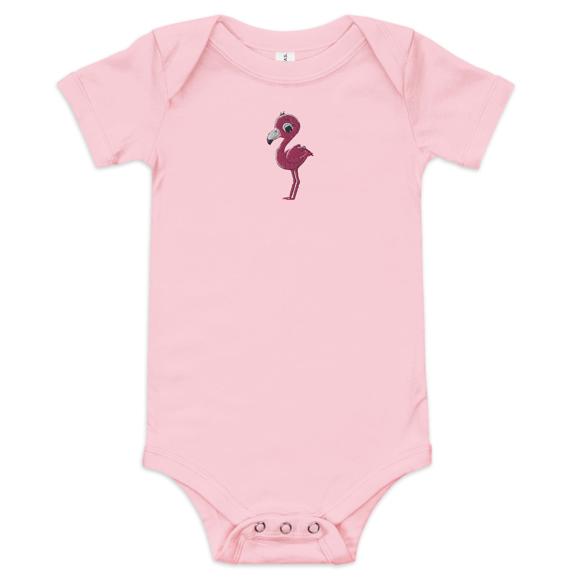 Flamingo Baby Body - Embroidered - Wildlife Soul   Flamingo Baby Body - Embroidered