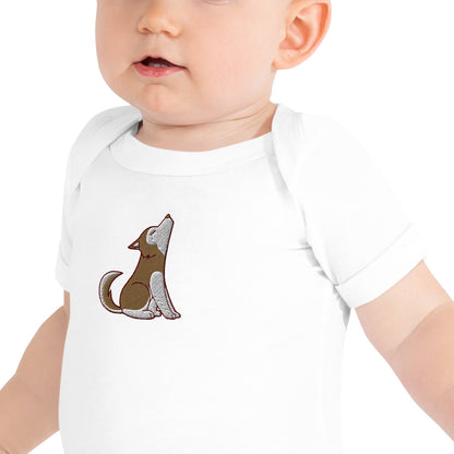 Alaskan Malamute Cotton Baby Body - Embroidered - Wildlife Soul   Alaskan Malamute Cotton Baby Body - Embroidered