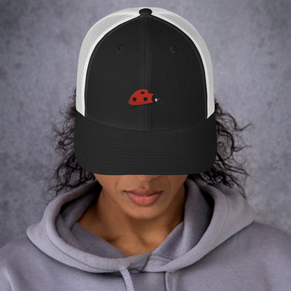 Ladybug Trucker Cap - Embroidered - Wildlife Soul   Ladybug Trucker Cap - Embroidered